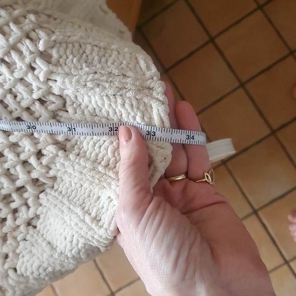 Simply Noelle Winter White Knit Hooded Wrap Around Sz XL Sweater Cardigan - Picture 5 of 11